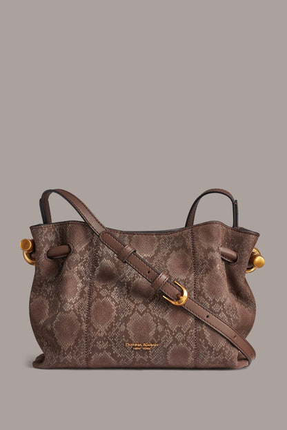 Donna Karan CASHMERE SNAKE-EFFECT CROSSBODY BAG