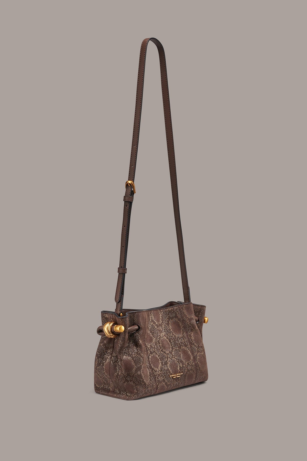 Donna Karan CASHMERE SNAKE-EFFECT CROSSBODY BAG