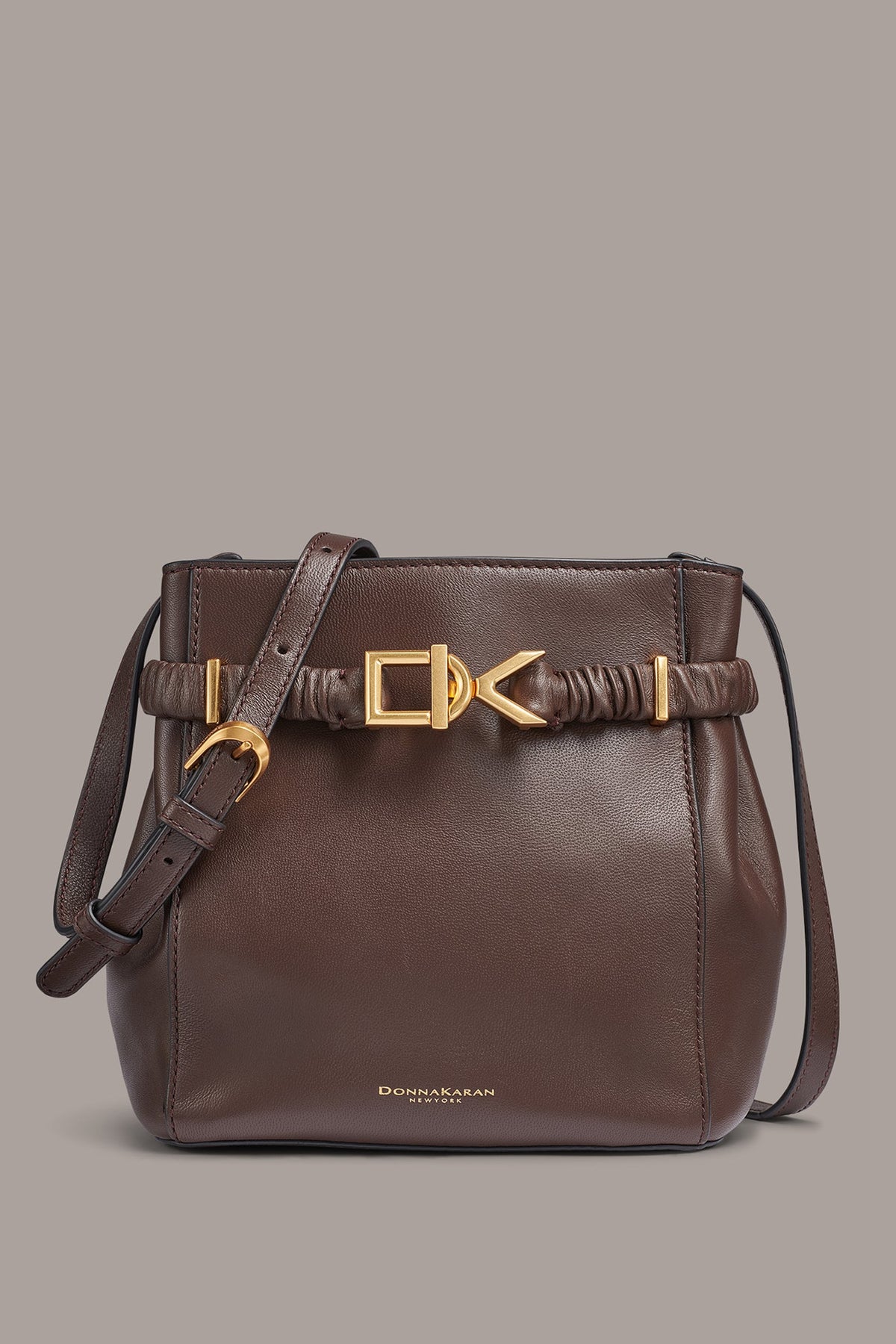 Donna Karan GINGHAM LOGO CROSSBODY