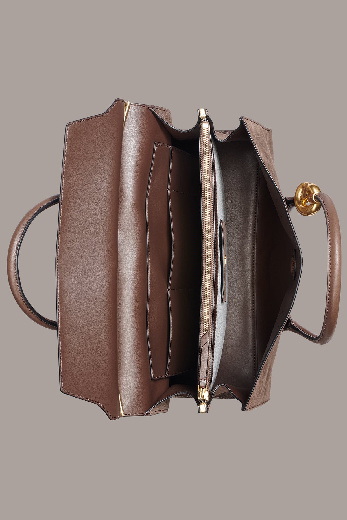 Donna Karan LODEN SNAKE-EFFECT SATCHEL BAG