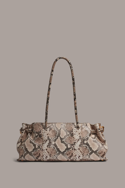 Donna Karan CASHMERE SNAKE-EFFECT MEDIUM TOTE