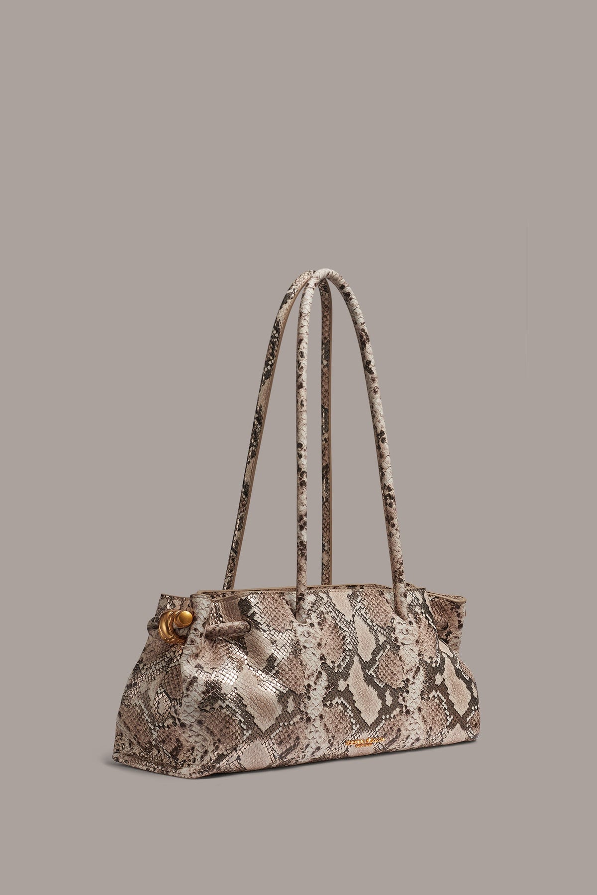 Donna Karan CASHMERE SNAKE-EFFECT MEDIUM TOTE