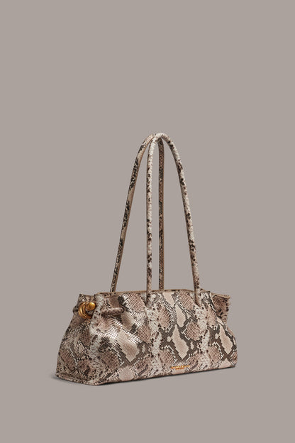 Donna Karan CASHMERE SNAKE-EFFECT MEDIUM TOTE