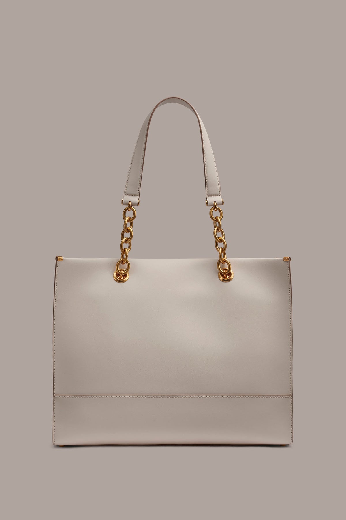 Donna Karan MERINO LEATHER LOGO TOTE
