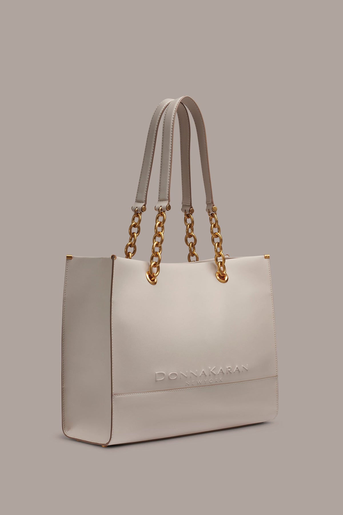 Donna Karan MERINO LEATHER LOGO TOTE