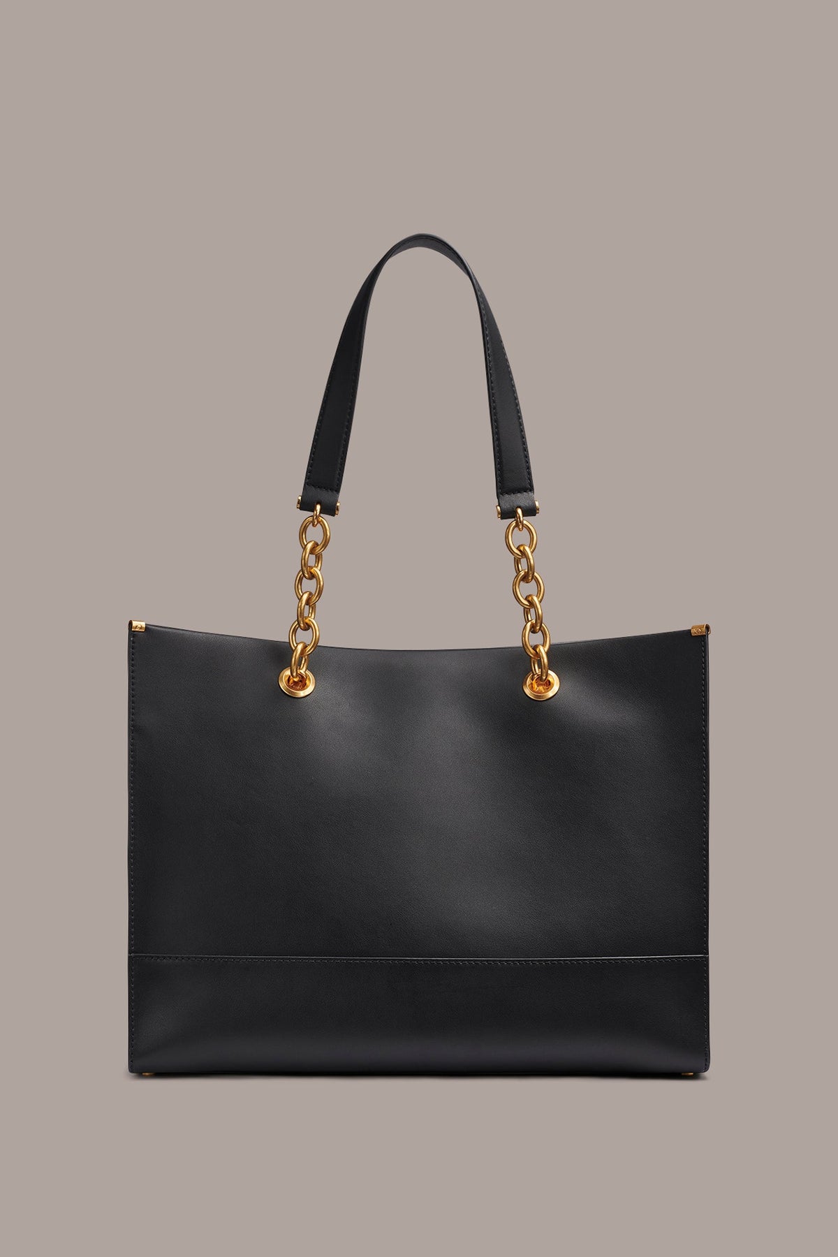 Donna Karan MERINO LEATHER LOGO TOTE