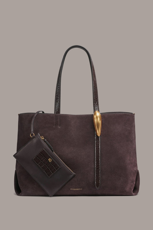 Donna Karan GEORGETTE SUEDE TOTE