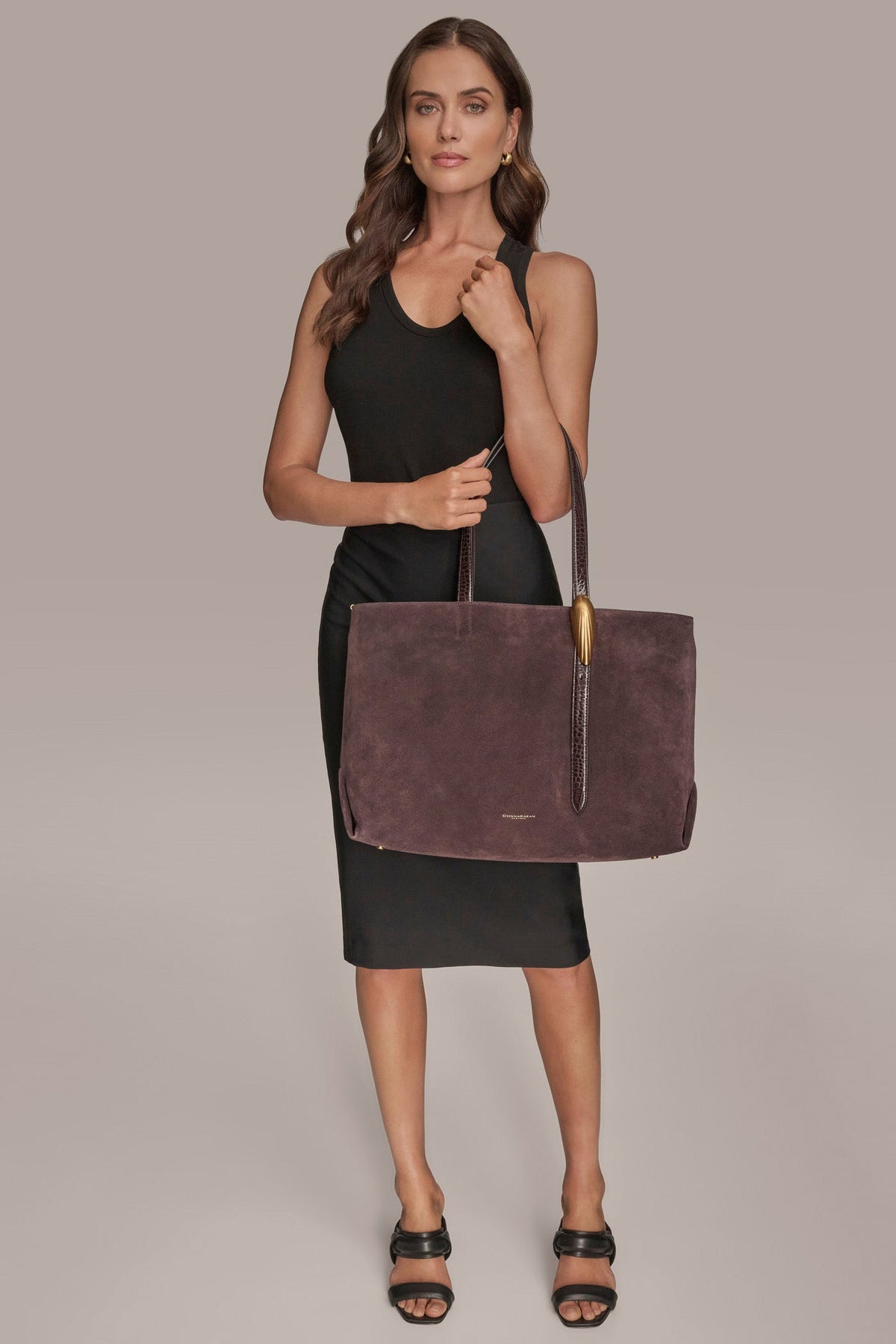 Donna Karan GEORGETTE SUEDE TOTE