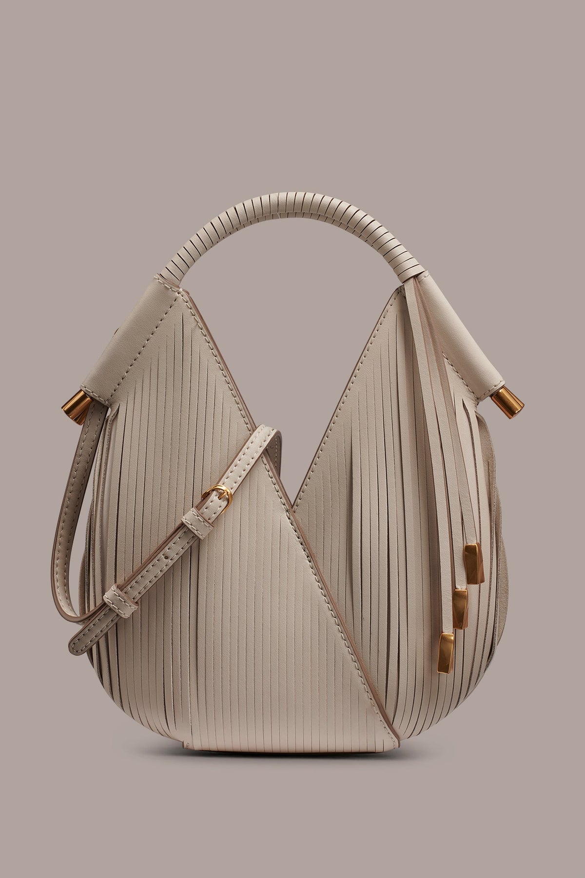 Donna Karan BALDWIN LASER-CUT LEATHER MICRO CROSSBODY BAG