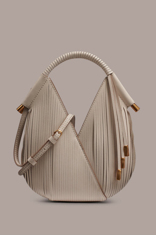 Donna Karan BALDWIN LASER-CUT LEATHER MICRO CROSSBODY BAG