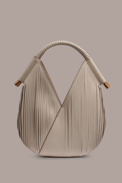 Donna Karan BALDWIN LASER-CUT LEATHER MICRO CROSSBODY BAG