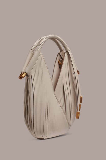 Donna Karan BALDWIN LASER-CUT LEATHER MICRO CROSSBODY BAG