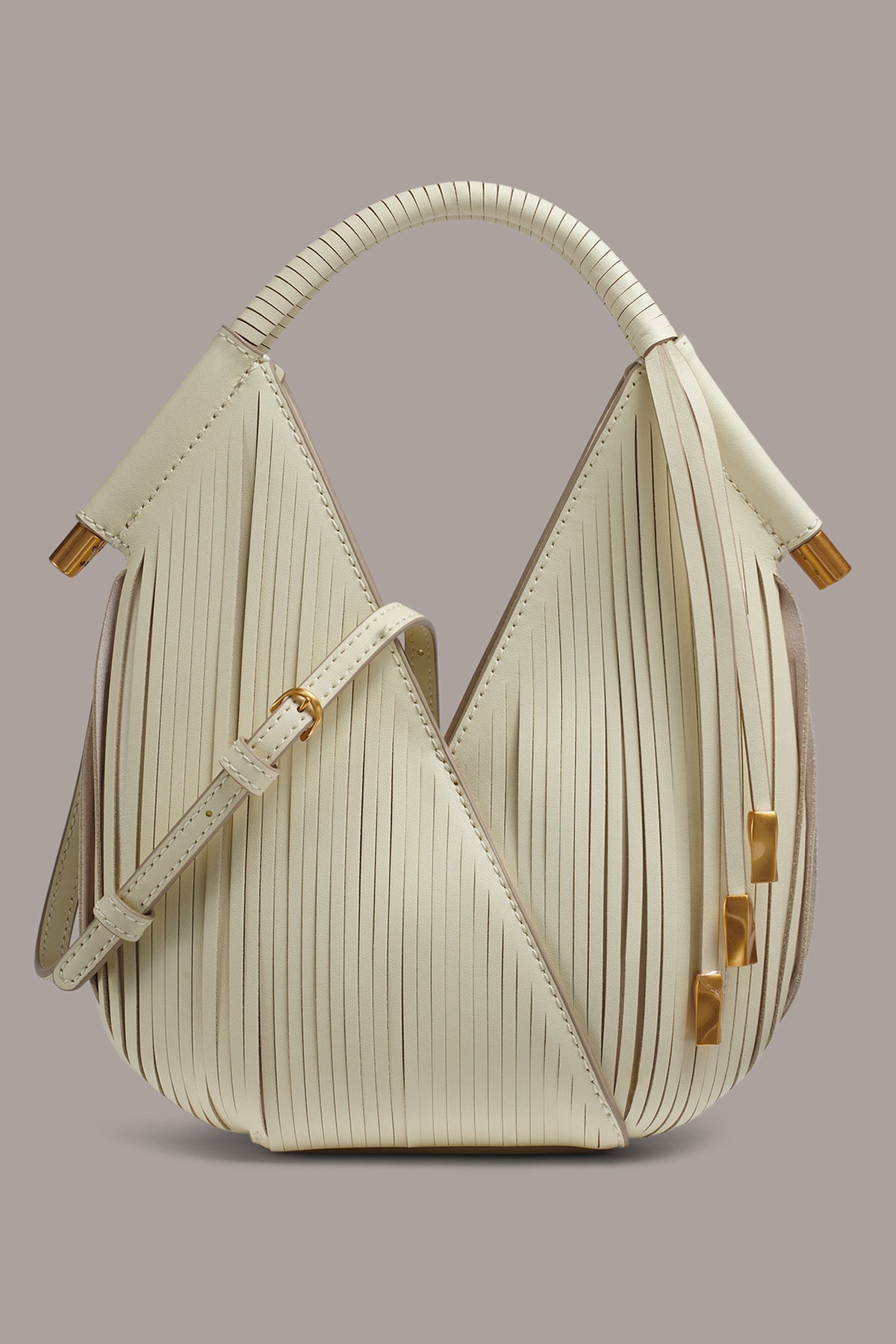 Donna Karan BALDWIN LASER-CUT LEATHER MICRO CROSSBODY BAG