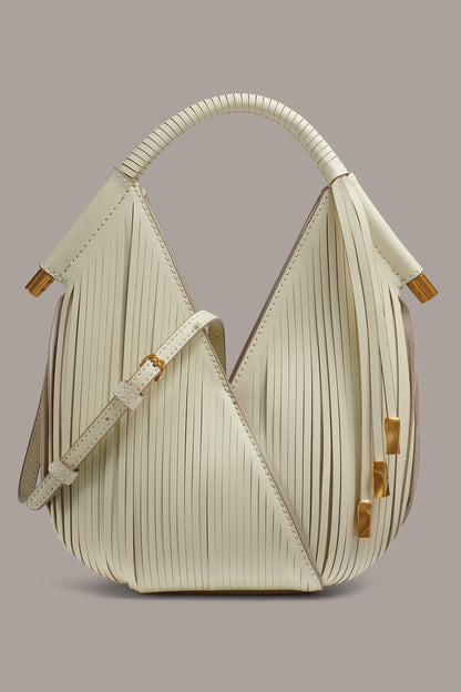 Donna Karan BALDWIN LASER-CUT LEATHER MICRO CROSSBODY BAG