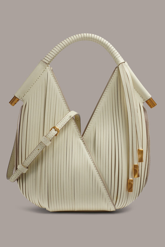 Donna Karan BALDWIN LASER-CUT LEATHER MICRO CROSSBODY BAG