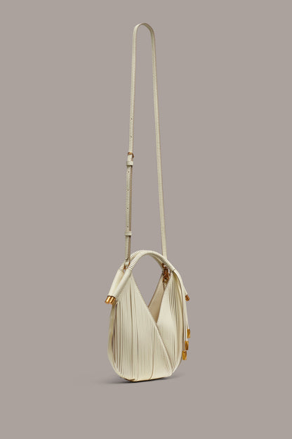Donna Karan BALDWIN LASER-CUT LEATHER MICRO CROSSBODY BAG