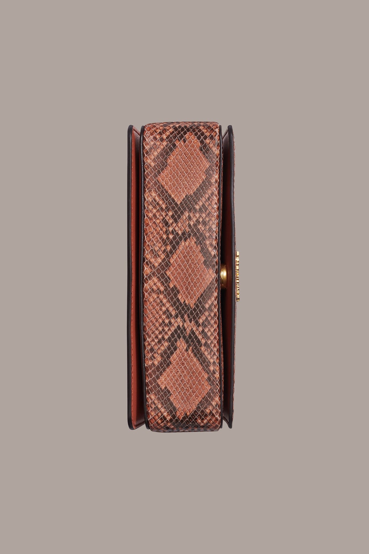 Donna Karan JERICHO SNAKE-EFFECT LEATHER SHOULDER BAG