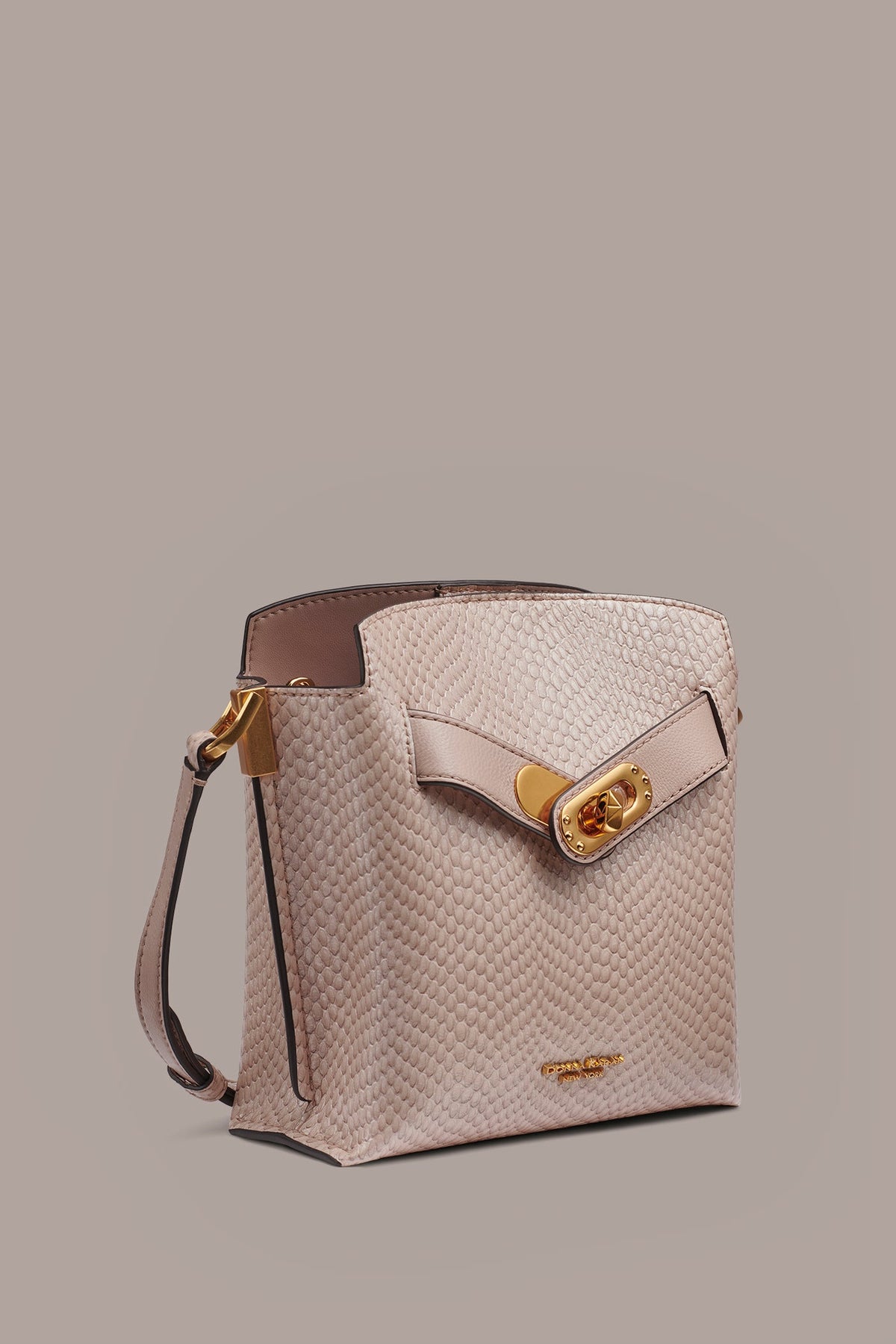 Donna Karan BRIDGEHAMPTON SNAKE-EFFECT LEATHER CROSSBODY BAG