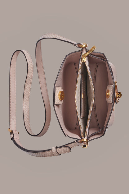 Donna Karan BRIDGEHAMPTON SNAKE-EFFECT LEATHER CROSSBODY BAG