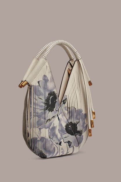 Donna Karan BALDWIN FLORAL LASER-CUT LEATHER MICRO CROSSBODY