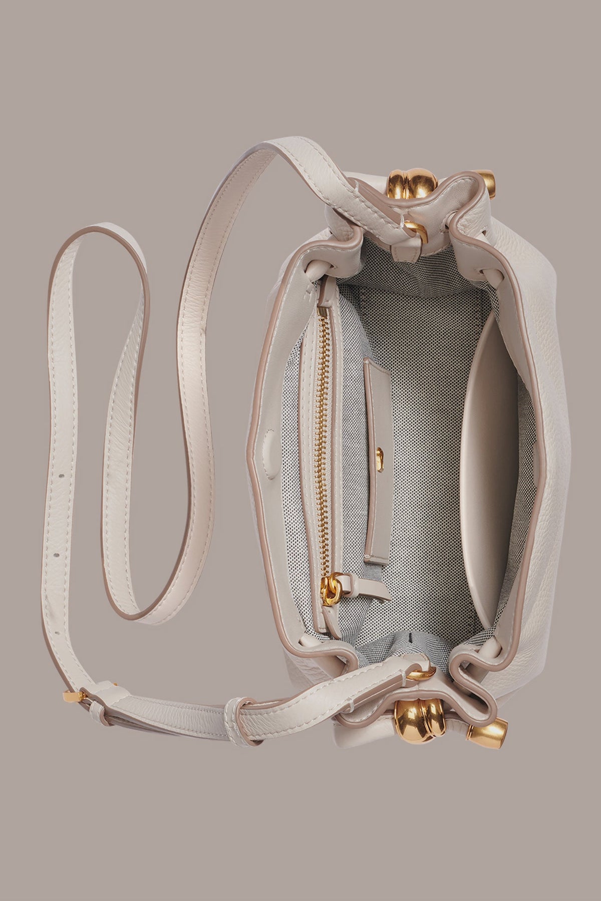 Donna Karan CASHMERE LEATHER CROSSBODY BAG