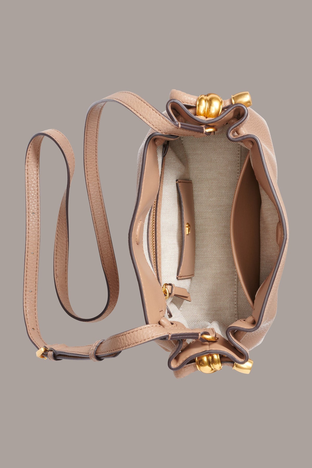 Donna Karan CASHMERE LEATHER CROSSBODY BAG
