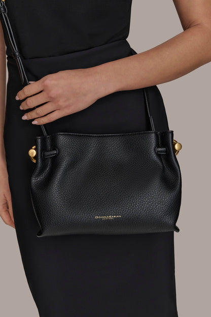 Donna Karan CASHMERE LEATHER CROSSBODY BAG