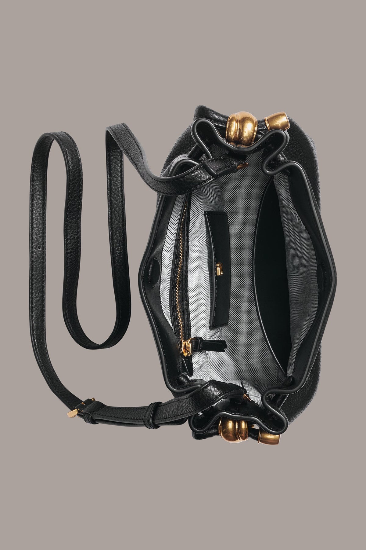Donna Karan CASHMERE LEATHER CROSSBODY BAG