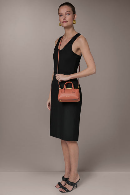 Donna Karan AMAGANSETT LEATHER MINI SATCHEL BAG