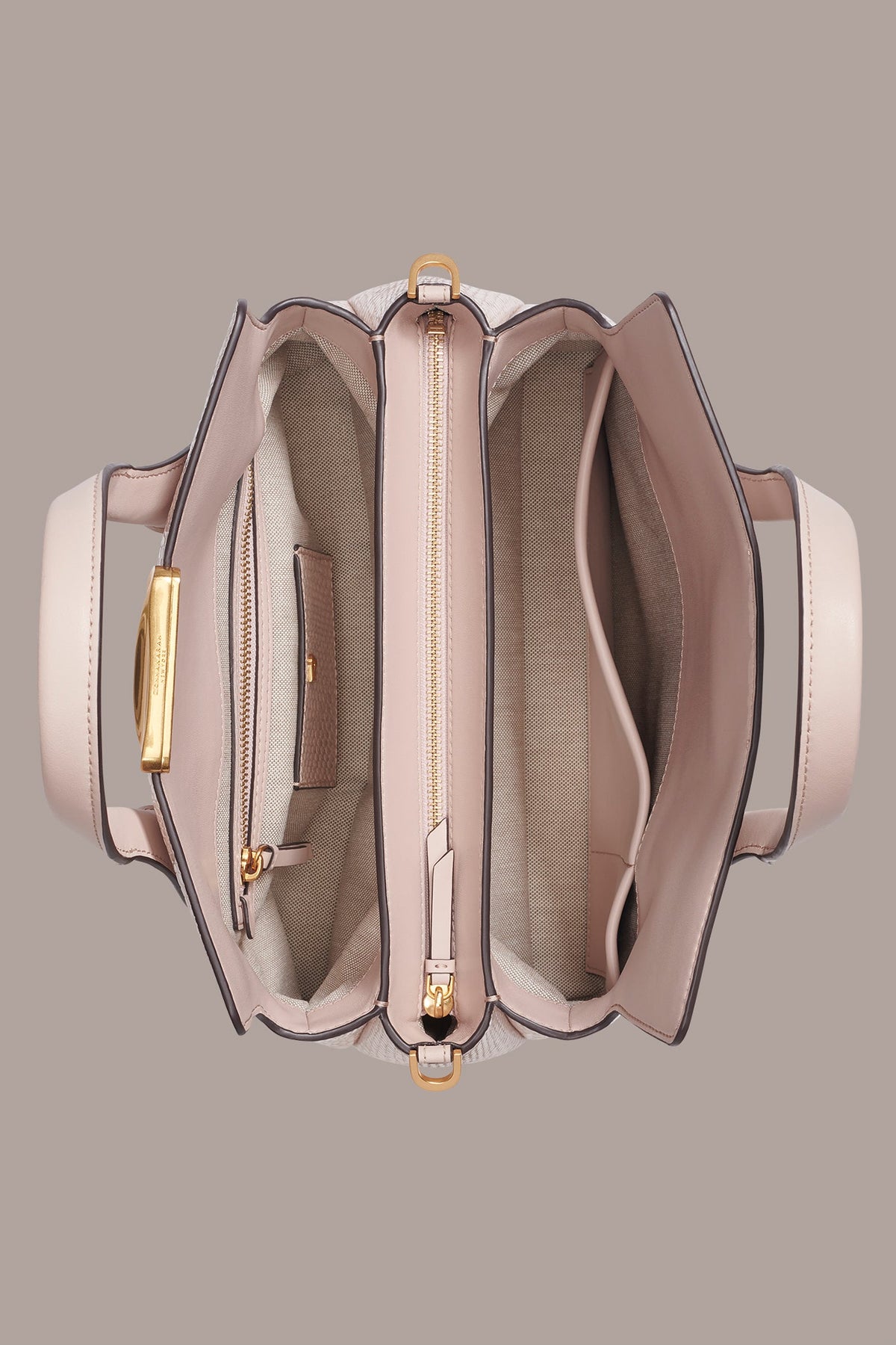 Donna Karan AMAGANSETT SNAKE-EFFECT LEATHER SATCHEL BAG