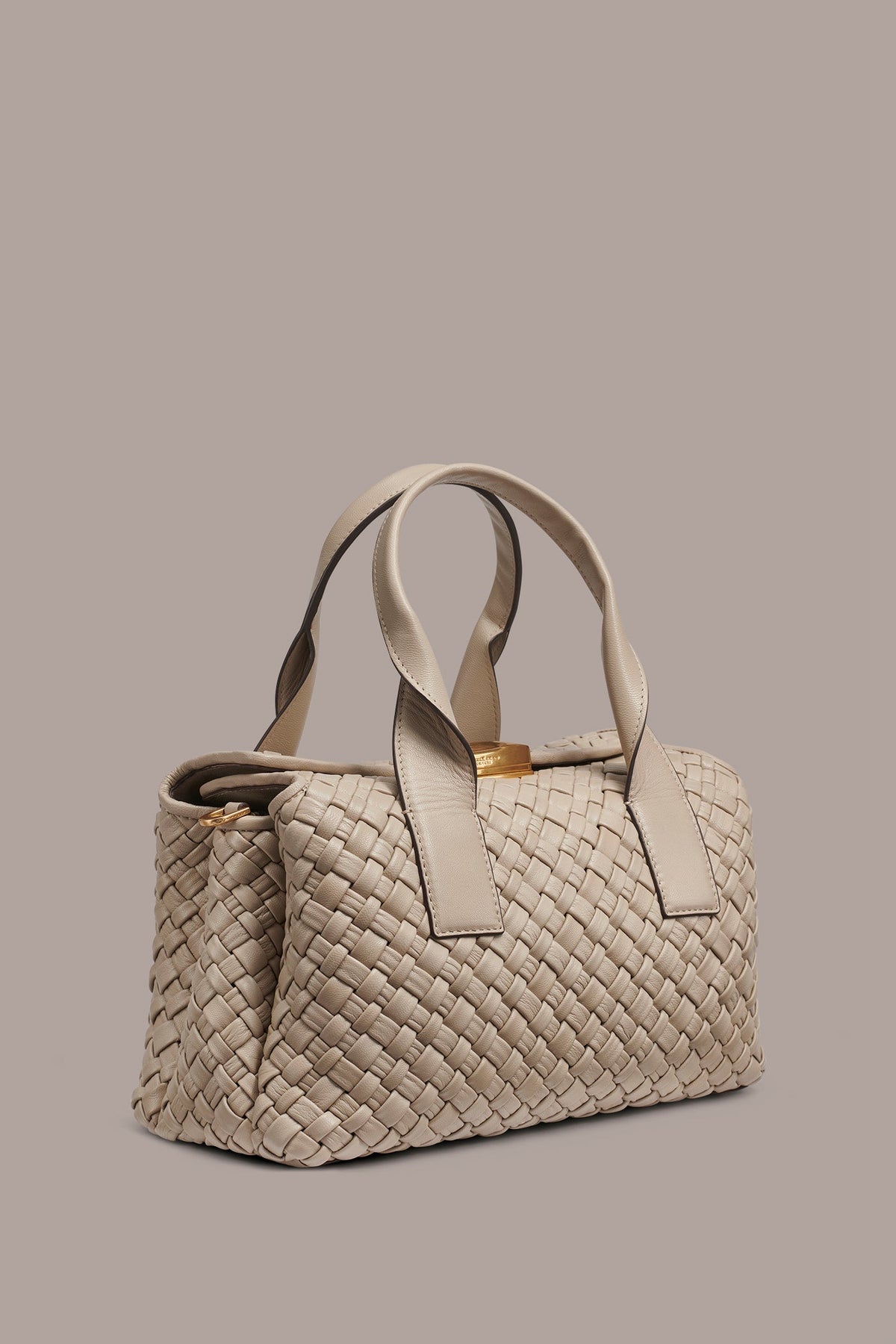 Donna Karan AMAGANSETT WOVEN LEATHER SATCHEL BAG