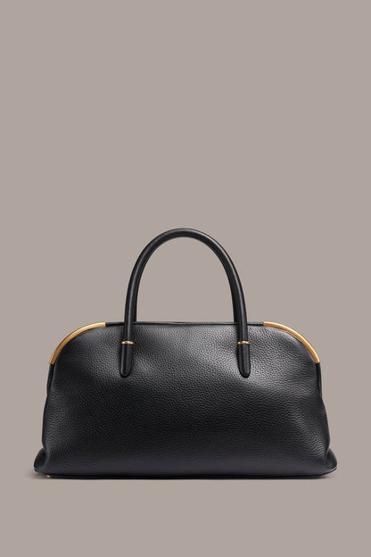 Donna Karan SATIN LEATHER SATCHEL