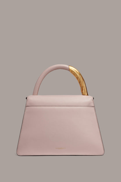 Donna Karan TULLE GOLD-TRIMMED SATCHEL BAG