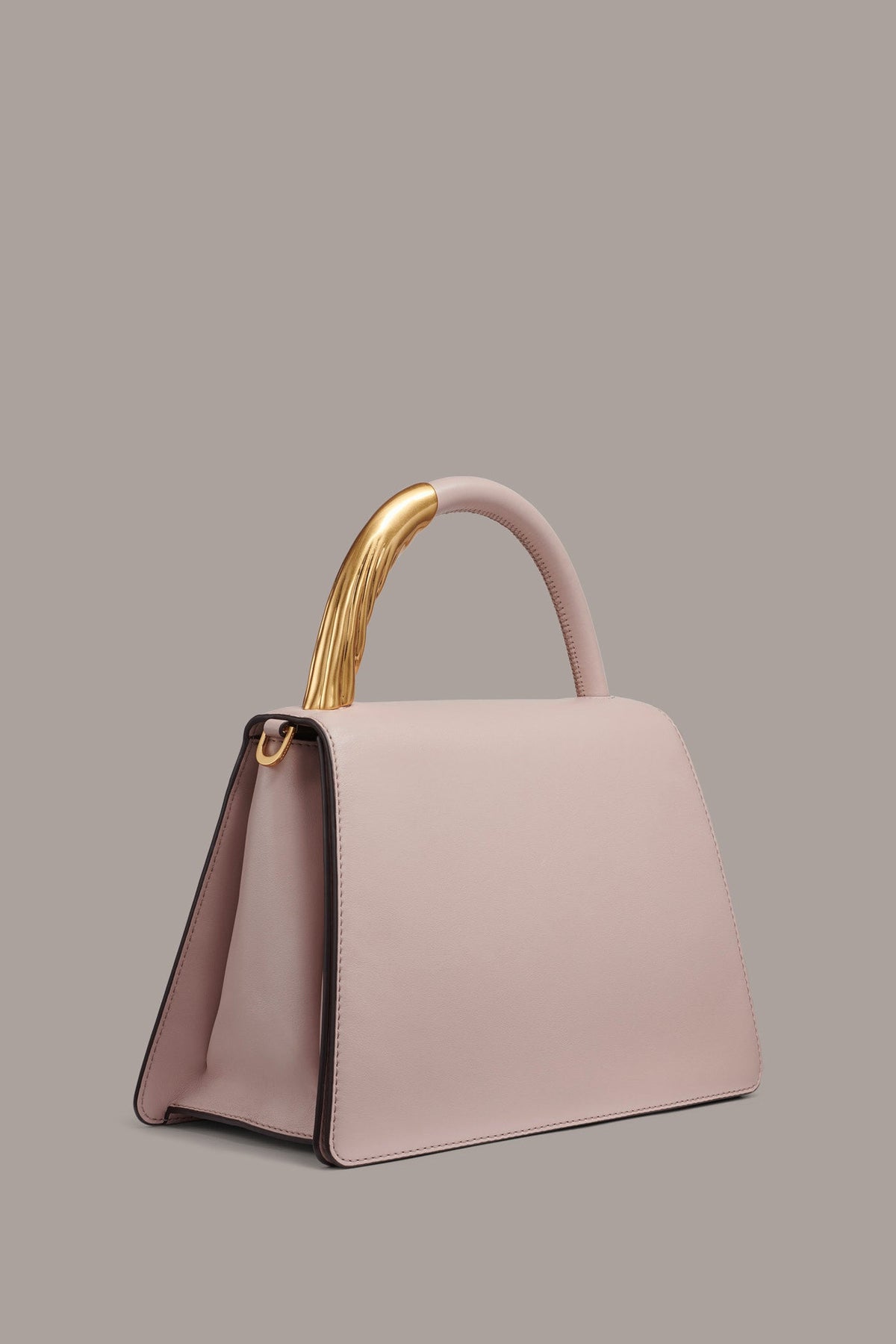 Donna Karan TULLE GOLD-TRIMMED SATCHEL BAG