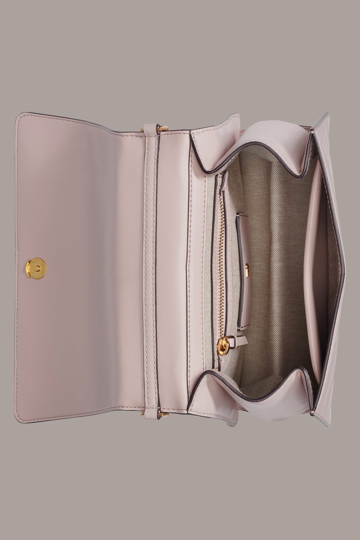 Donna Karan TULLE GOLD-TRIMMED SATCHEL BAG