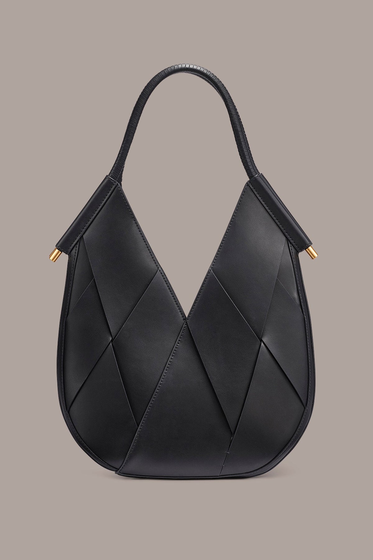 Donna Karan BALDWIN WOVEN LEATHER MINI SHOULDER BAG