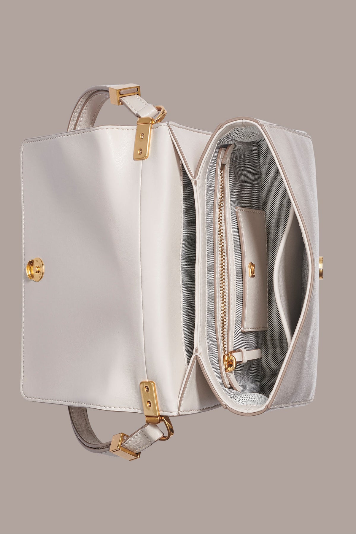 Donna Karan JERICHO FLORAL LEATHER SHOULDER BAG