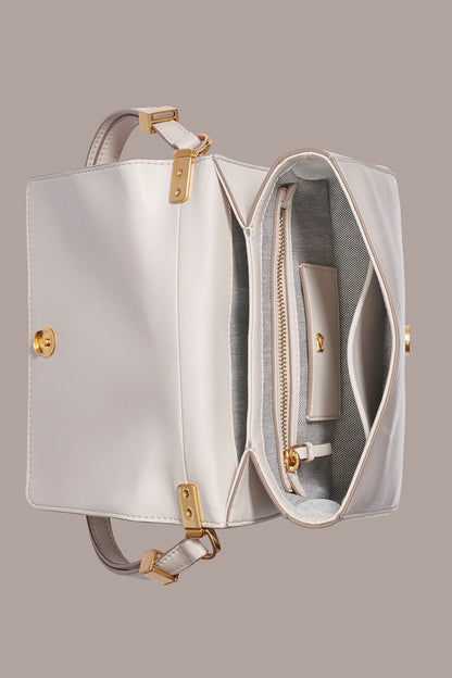 Donna Karan JERICHO FLORAL LEATHER SHOULDER BAG