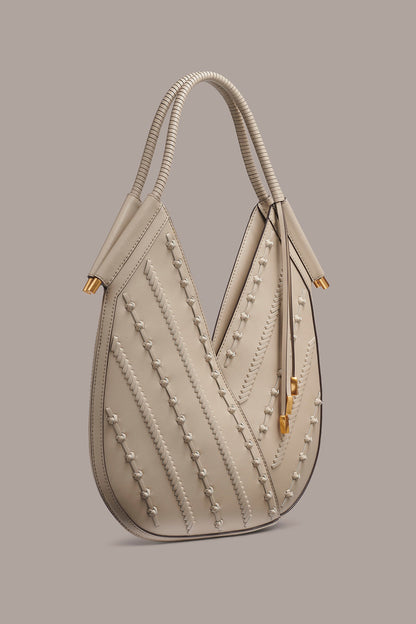 Donna Karan BALDWIN LEATHER KNOT MINI SHOULDER BAG