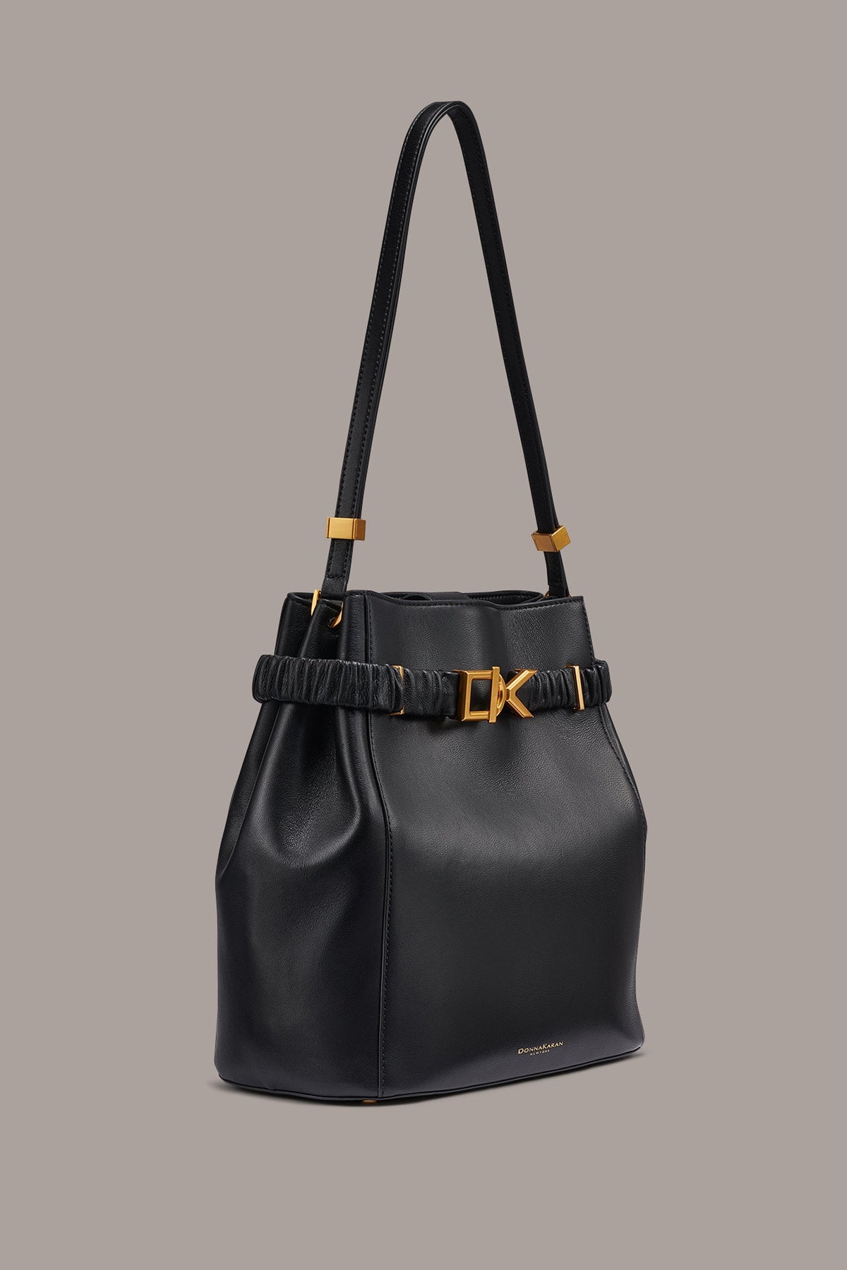 Donna Karan GINGHAM BUCKET BAG