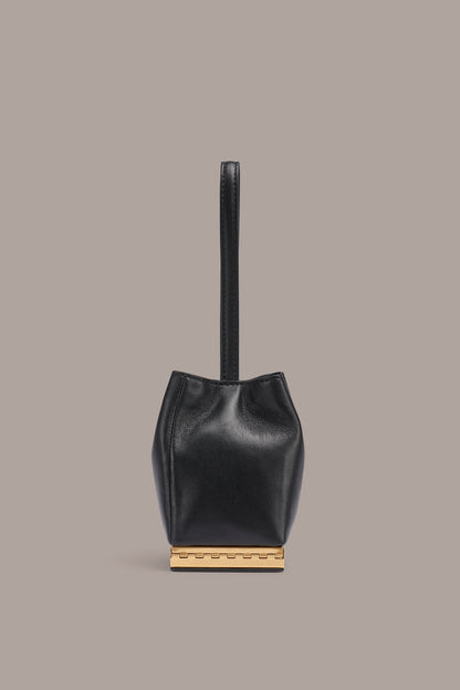 Donna Karan SISAL LEATHER CLUTCH