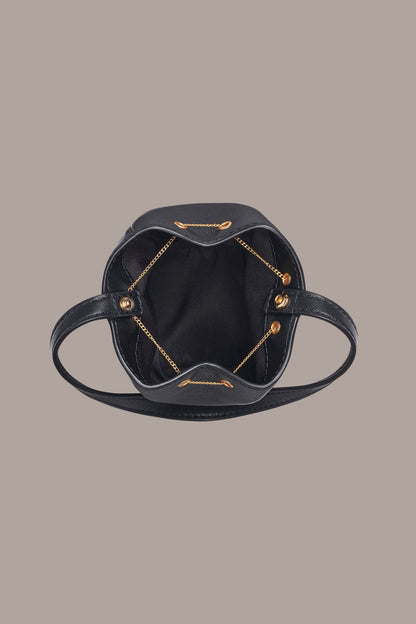 Donna Karan SISAL LEATHER CLUTCH