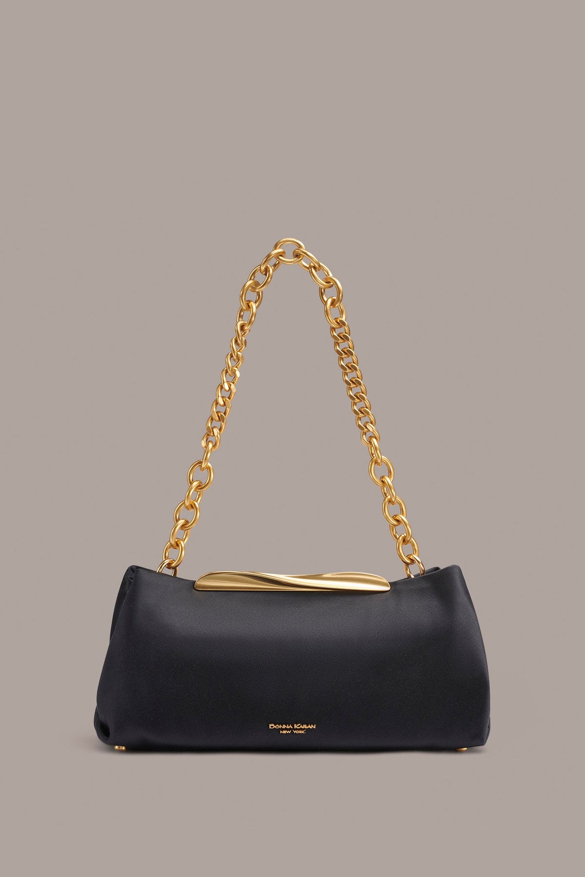 Donna Karan POPLIN SATIN CLUTCH