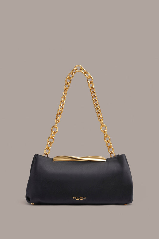 Donna Karan POPLIN SATIN CLUTCH