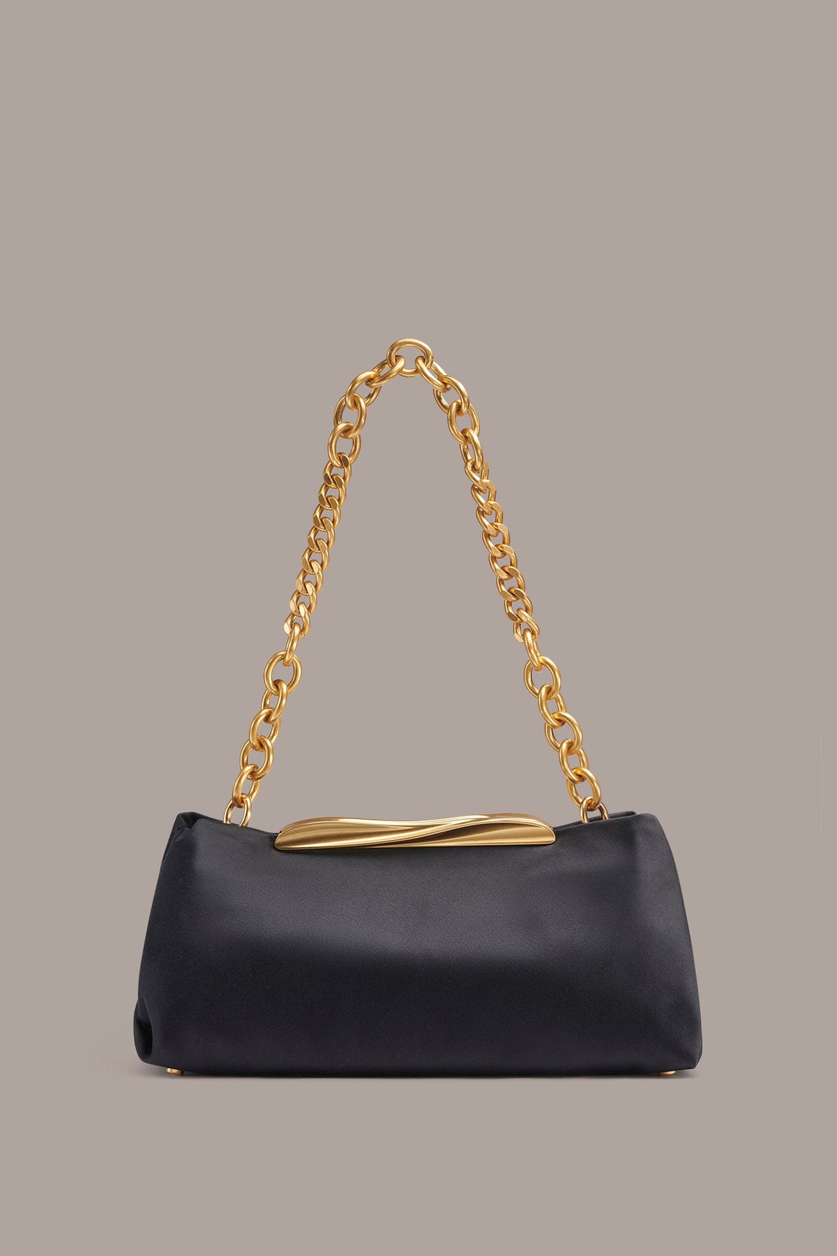 Donna Karan POPLIN SATIN CLUTCH