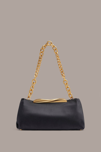 Donna Karan POPLIN SATIN CLUTCH
