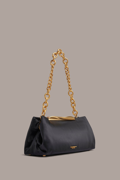Donna Karan POPLIN SATIN CLUTCH