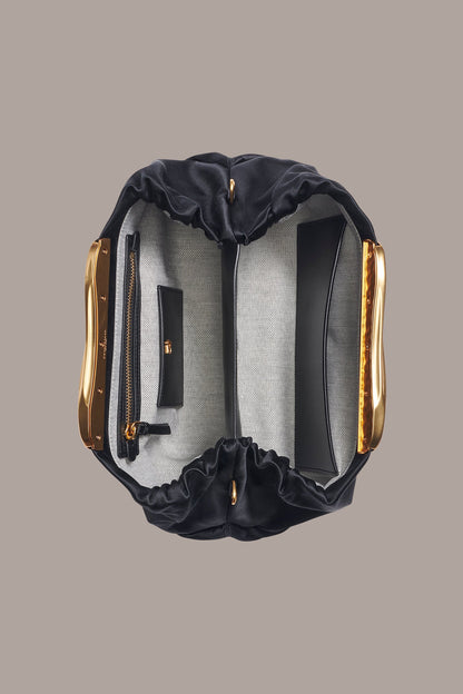 Donna Karan POPLIN SATIN CLUTCH