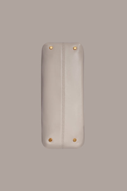 Donna Karan POPLIN LEATHER CLUTCH