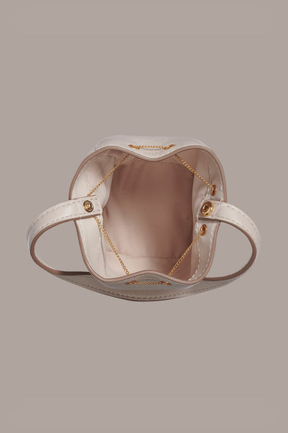 Donna Karan SISAL LEATHER CLUTCH